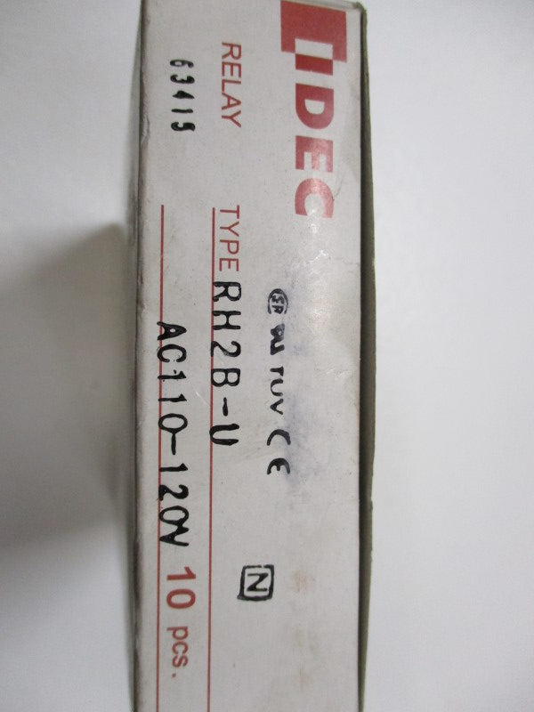 IDEC RH2B-U RELAY 110-120VAC (PKG OF 10) NSFS