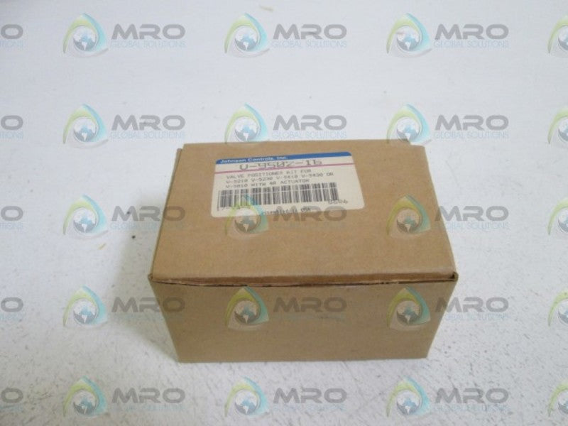 JOHNSON CONTROLS, INC. VALVE POSITIONER KIT V-9502-16 *NEW IN BOX*