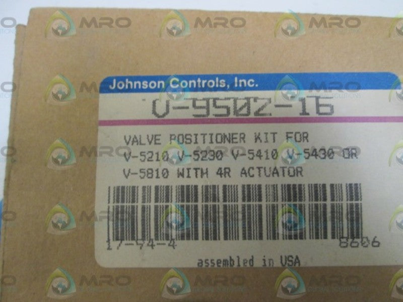 JOHNSON CONTROLS, INC. VALVE POSITIONER KIT V-9502-16 *NEW IN BOX*