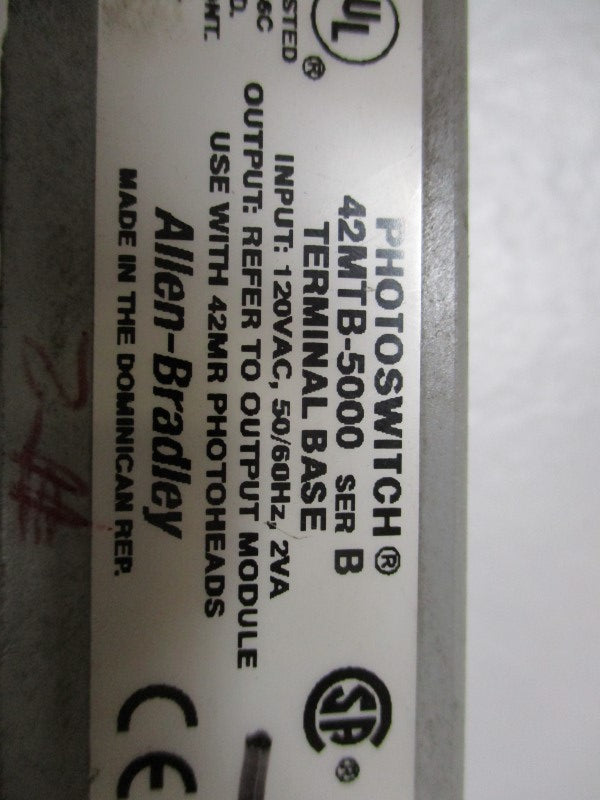 INDUSTRIAL SPARE PART 42MTB-5000 TERMINAL BASE SER. B (AS PICTURED) UNMP