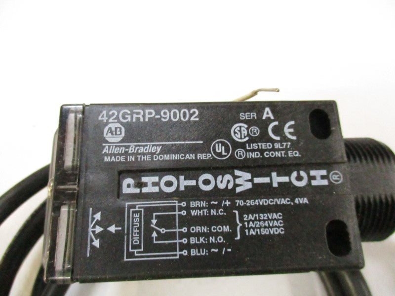 ALLEN BRADLEY 42GRP-9002 PHOTOELECTRIC SENSOR SER. A NSNP