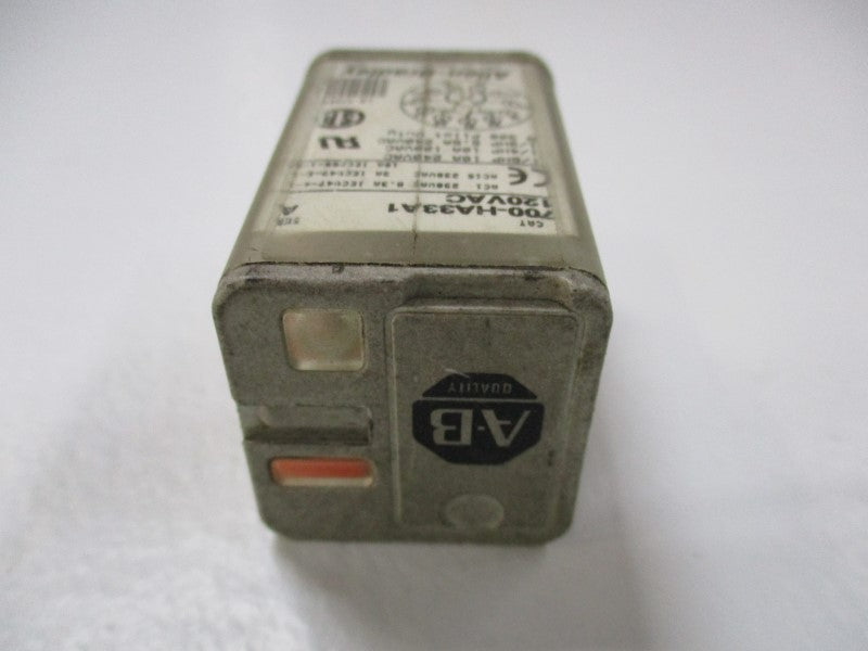ALLEN BRADLEY 700-HA33A1 RELAY SER. A 120VAC 10A UNMP
