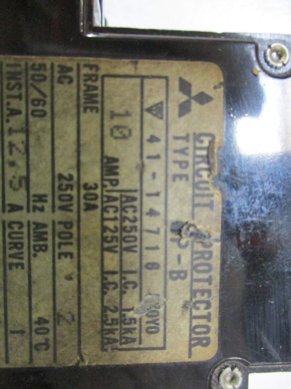 MITSUBISHI CP-B CIRCUIT BREAKER 10A 250V (AS PICTURED) UNMP
