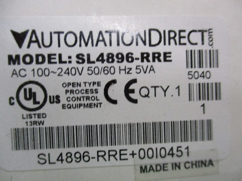 AUTOMATION DIRECT SL4896-RRE NSMP