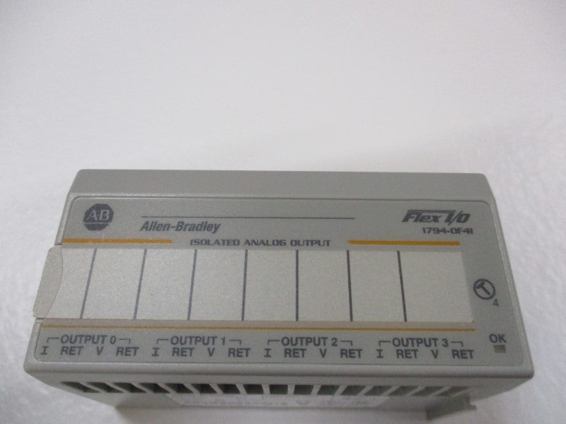 ALLEN BRADLEY 1794-OF4I ISOLATED ANALOG OUTPUT MODULE SER. A F/W F NSMP