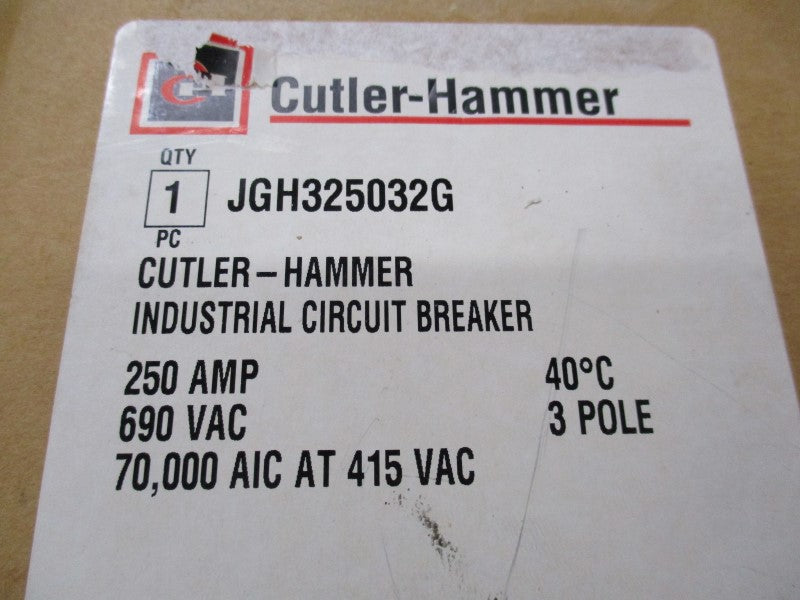 CUTLER HAMMER JGH325032G CIRCUIT BREAKER 250A 690VAC NSMP