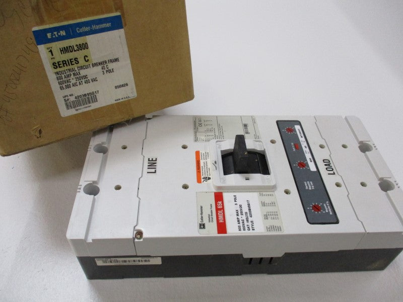 CUTLER HAMMER HMDL3800 CIRCUIT BREAKER 800A 600VAC NSMP
