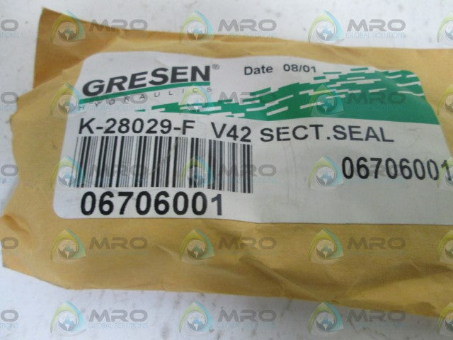 GRESEN SEAL KIT 06706001 *ORGINAL PACKAGE*