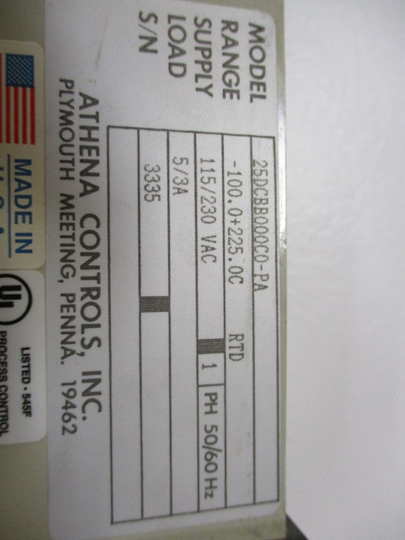 ATHENA 25DCBB000C0-PA UNMP