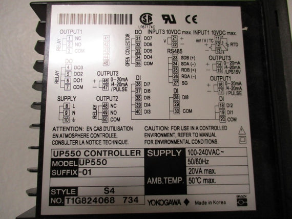YOKOGAWA UP550-01 NSMP