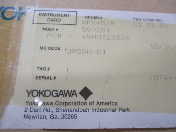 YOKOGAWA UP550-01 NSMP