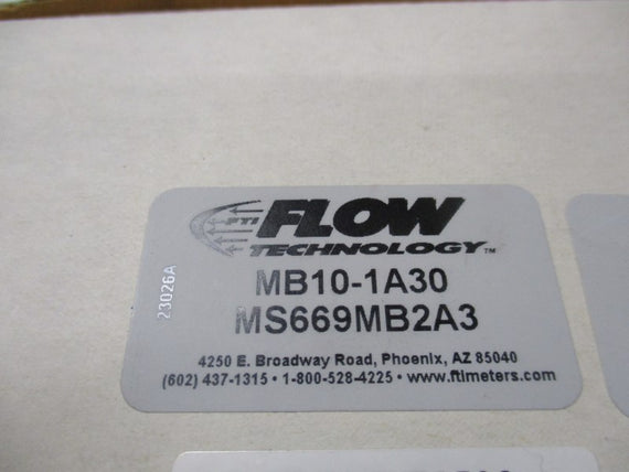 FLOW TECHNOLOGY MB10-1A30 NSMP