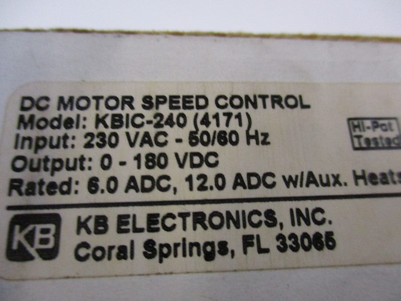 KB ELECTRONICS KBIC-240 (4171) NSMP