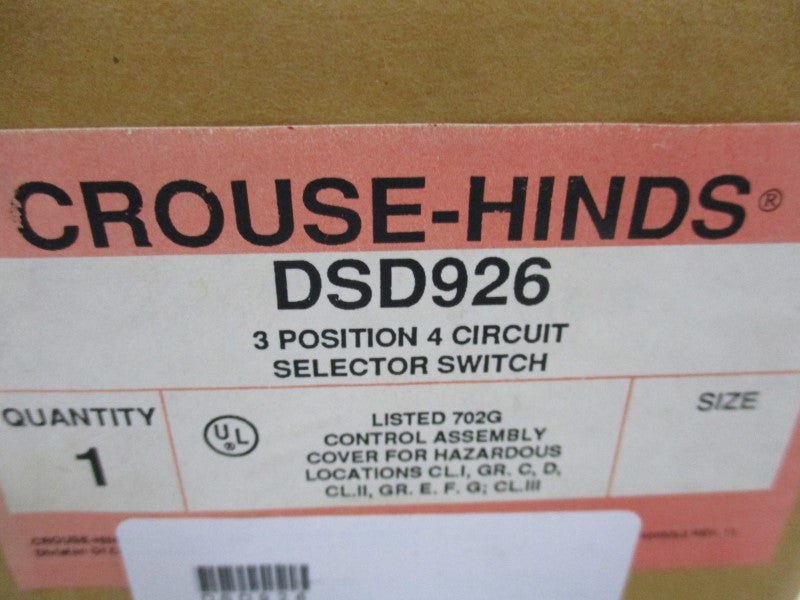 CROUSE-HINDS DSD926 NSMP