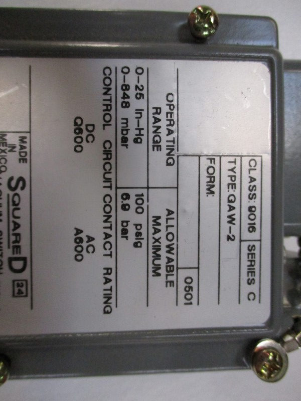 SQUARE D 9016GAW2 SER. C NSNP