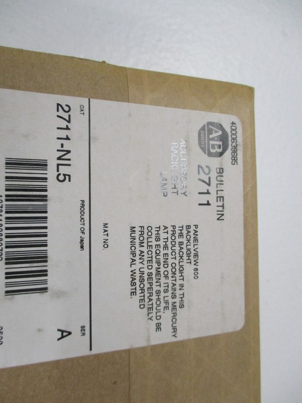 INDUSTRIAL SPARE PART 2711-NL5 ACCESSORY BACKLIGHT LAMP SER. A NSFS