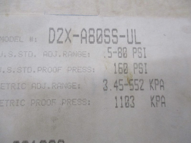 BARKSDALE D2X-A80SS-UL NSMP