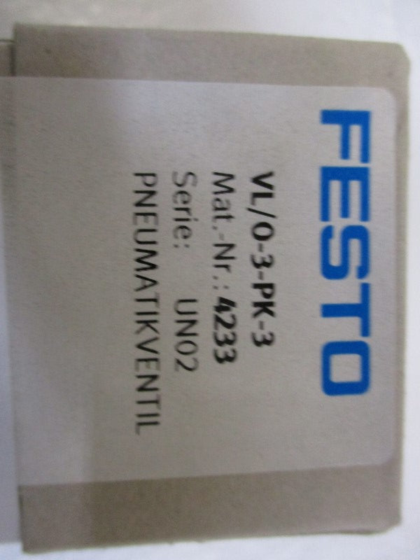 FESTO VL/0-3-PK-3 NSFS