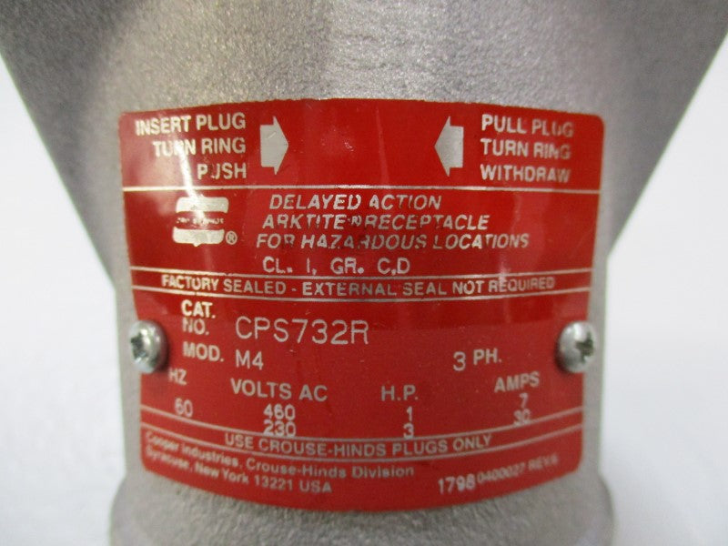 CROUSE-HINDS CPS732R (AS PICTURED) UNMP