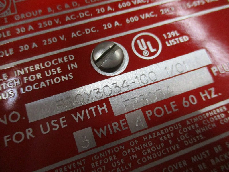 APPLETON FSQX3034-100 (AS PICTURED) UNMP