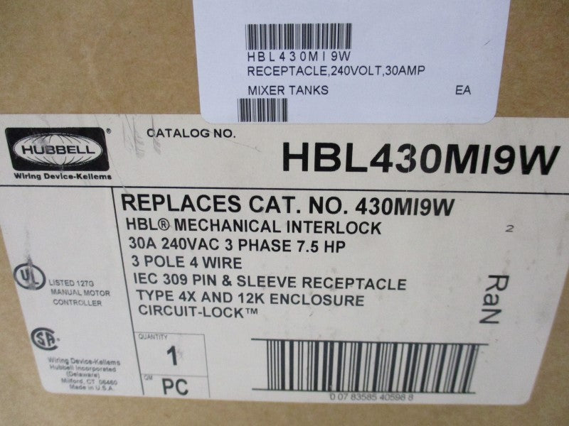HUBBELL HBL430MI9W NSMP
