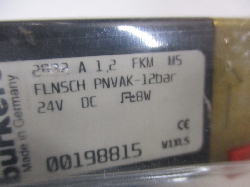 BURKERT 2832A1,2FKMMS 00198815 NSNP