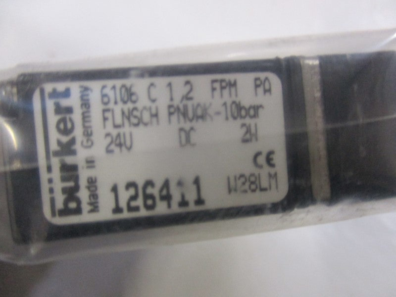 BURKERT 6106C1,2FPMPA 126411 24VDC NSNP