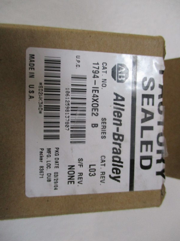 ALLEN BRADLEY 1794-IE4XOE2 SER. B 24VDC NSMP