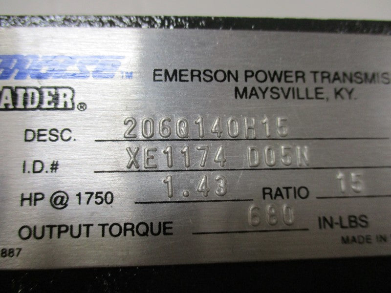 MORSE 206Q140H15 NSNP