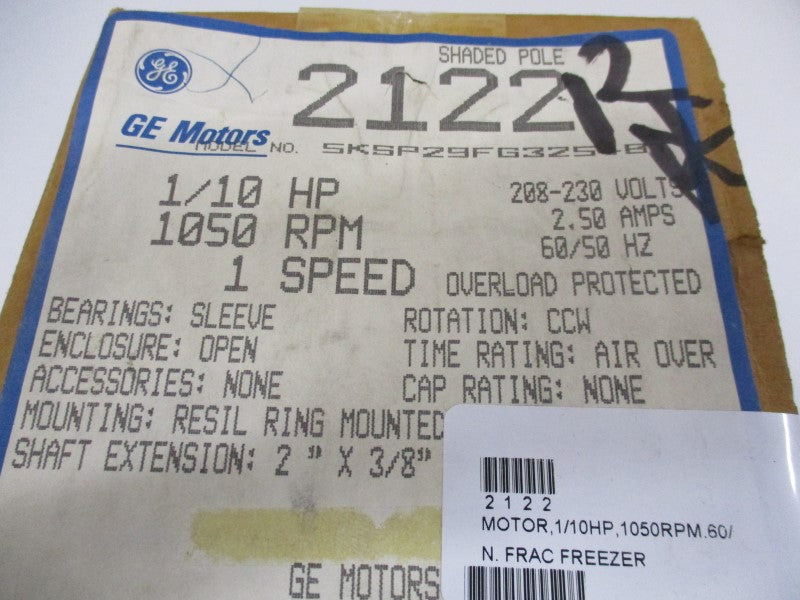 GENERAL ELECTRIC 5KSP29FG3254BT NSFS