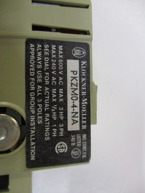 KLOCKNER MOELLER PKZM0-4-NA UNMP
