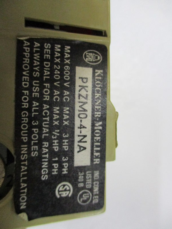 KLOCKNER MOELLER PKZM0-4-NA (REPAIRED) UNMP