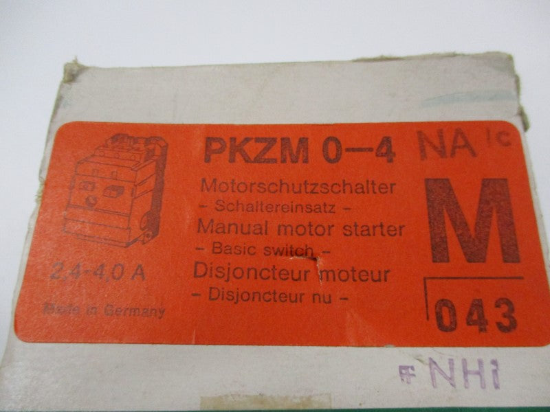 KLOCKNER MOELLER PKZM0-4NA NSMP