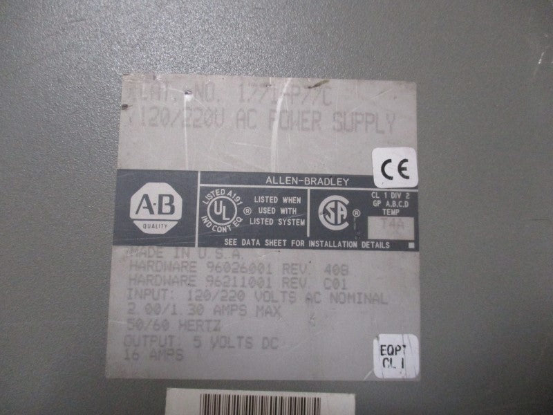 ALLEN BRADLEY 1771-P7 SER. C (AS PICTURED) UNMP