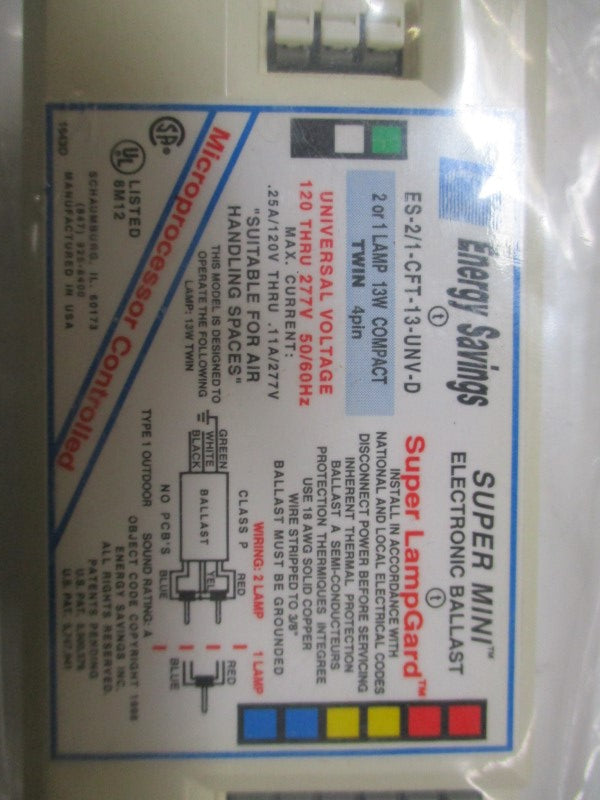 ENERGY SAVINGS ES-2/1-CFT-13-UNV-D NSNP