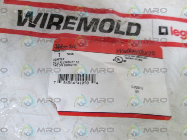 WIREMOLD ADAPTER 324-3/4 *NEW IN FACTORY BAG*