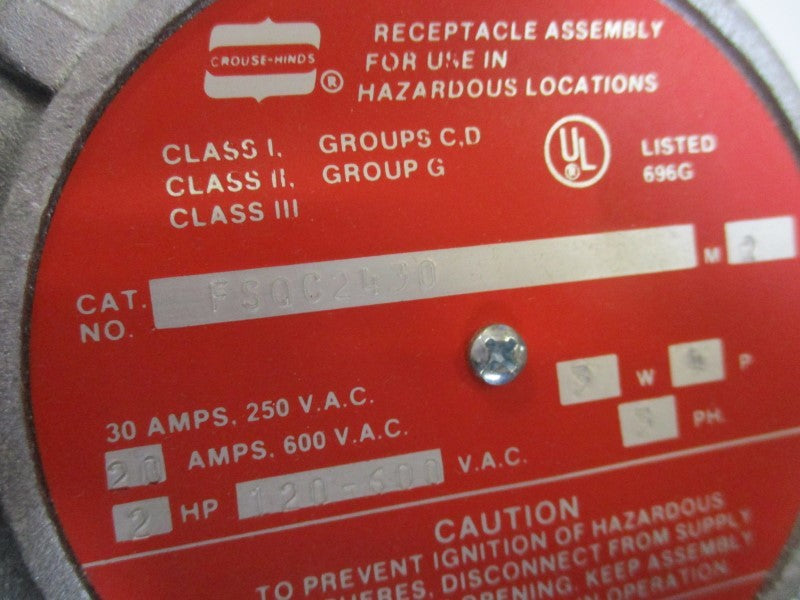 CROUSE-HINDS FSQC2430 NSMP