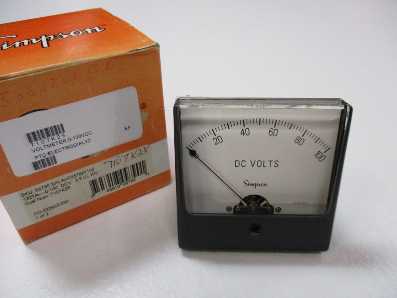SIMPSON 1327A 0-100DCV NSMP