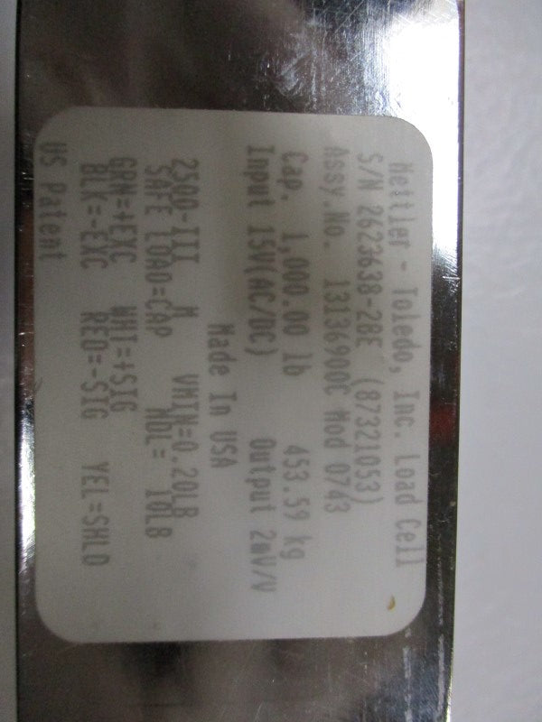 METTLER-TOLEDO 13136900C 15V UNMP
