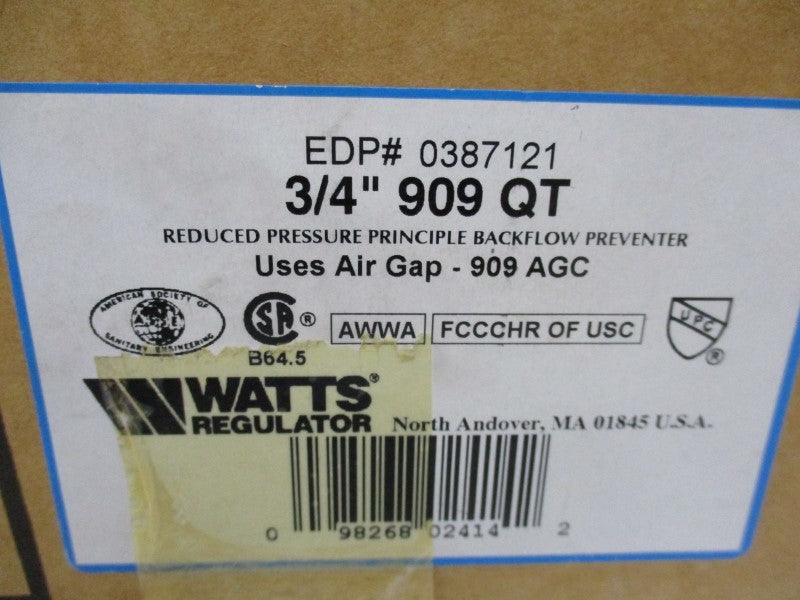 WATTS 0387121 909QT 3/4" NSMP