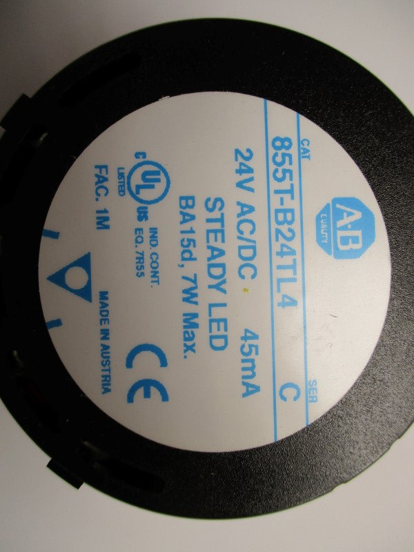 ALLEN BRADLEY 855T-B24TL4 SER. C (NO BULB) UNMP