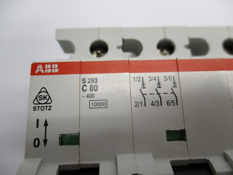 ABB S293C80 80A 400V (AS PICTURED) NSNP
