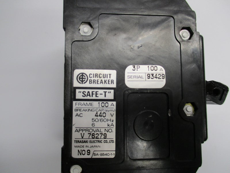 TERASAKI SAFE-T 100A 440V UNMP