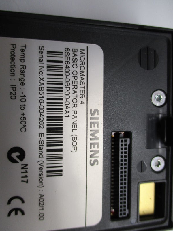 SIEMENS 6SE6400-0BP00-0AA1 NSMP