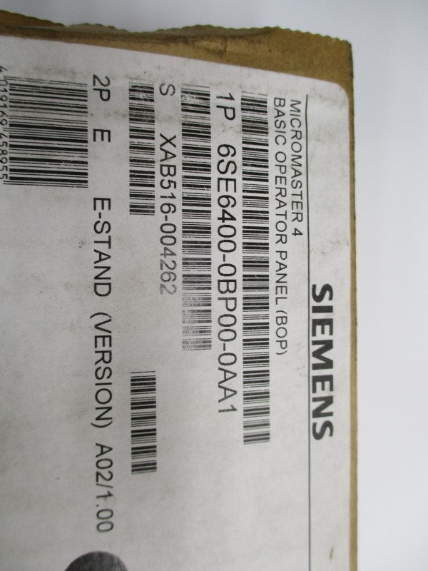 SIEMENS 6SE6400-0BP00-0AA1 NSMP