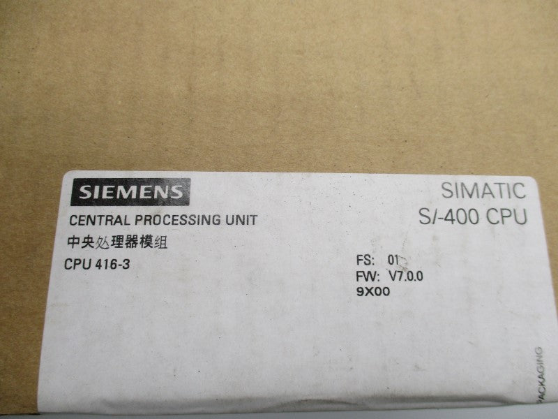 SIEMENS 6ES7416-3XS07-0AB0 NSFS
