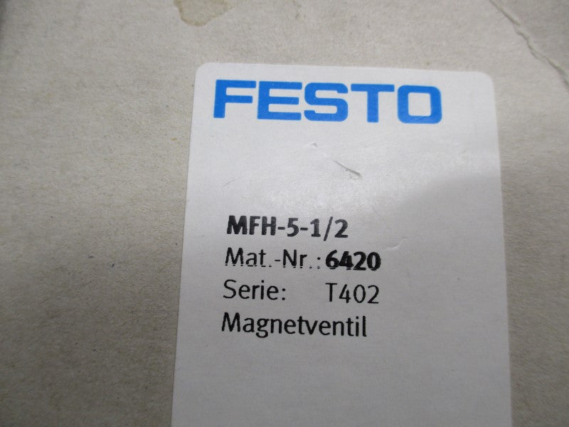 FESTO MFH-5-1/2 6420 8-120PSI NSMP