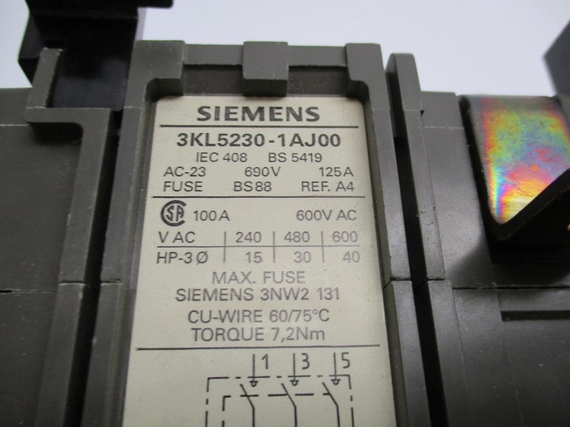 SIEMENS 3KL5230-1AJ00 (AS PICTURED) NSNP