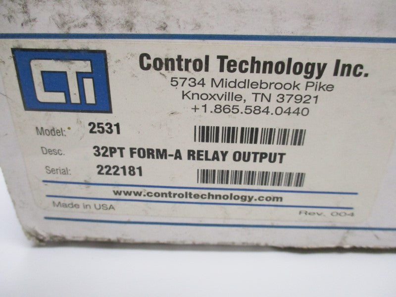 CONTROL TECHNOLOGY 2531 NSMP