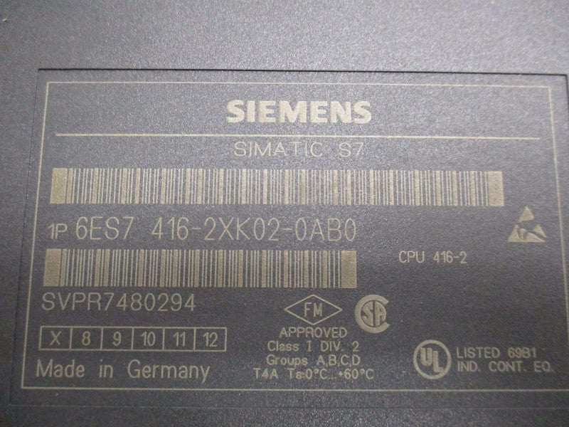 SIEMENS 6ES7416-2XK02-0AB0 NSMP